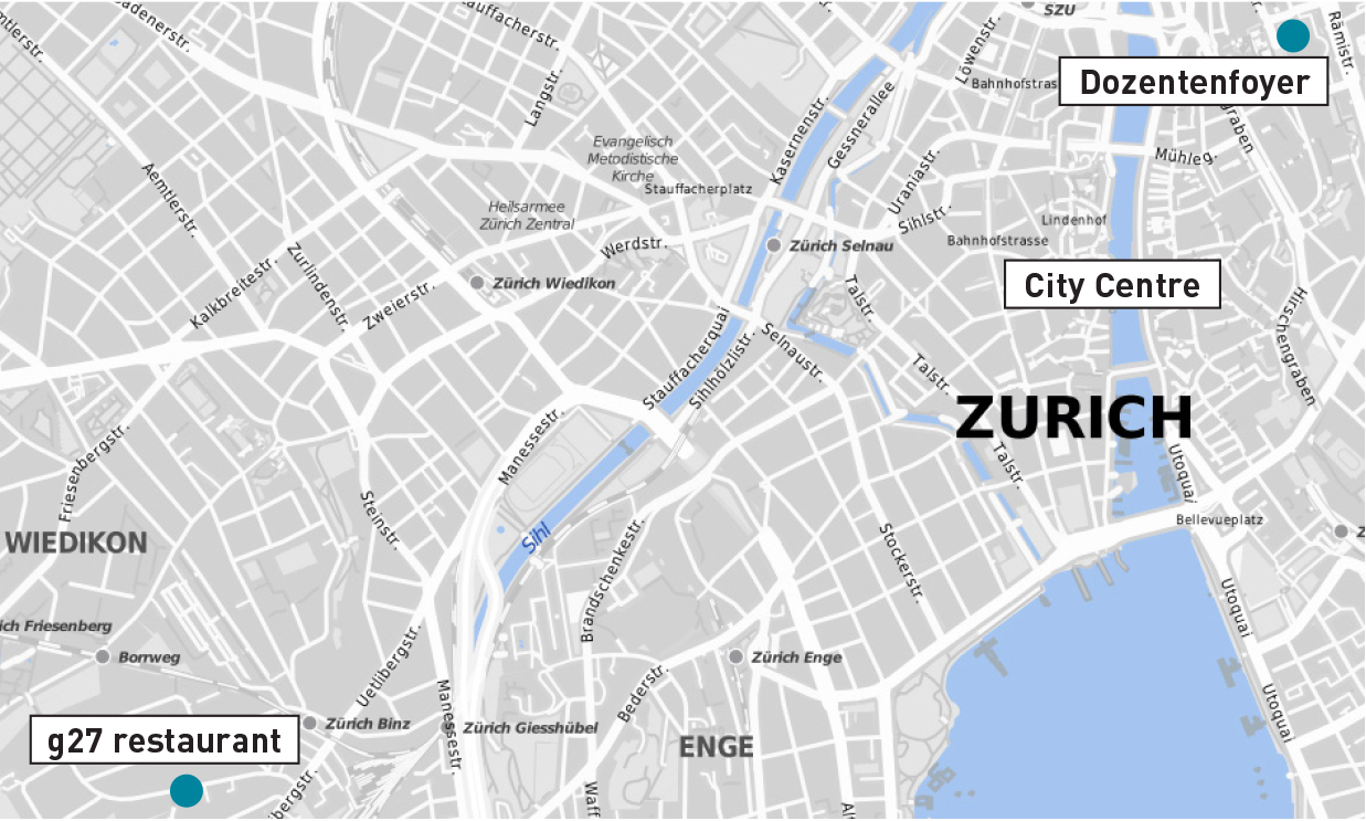 Enlarged view: Zurich City Map